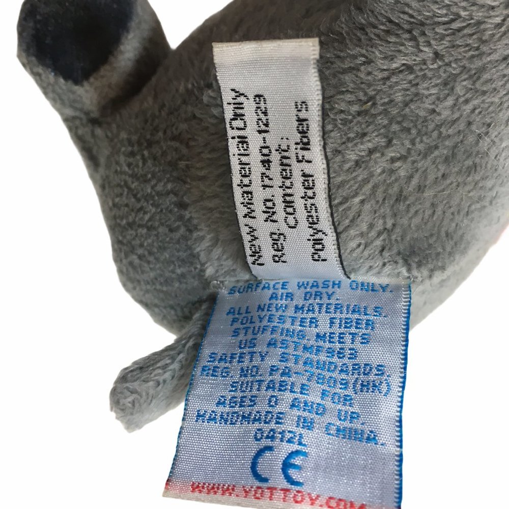 Yottoy Saggy Baggy Elephant Gray Plush 7inch - Picture 7 of 9
